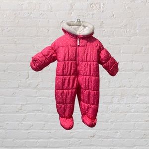 Girls Pink Snowsuit